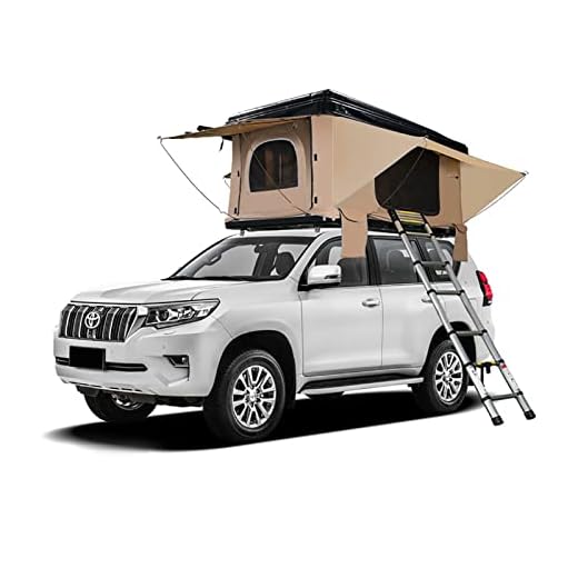 Barraca Telhado CaminhãO Suv Barraca Acampamento Com Escada E Luz EmergêNcia Solar, Barraca Teto Solar ImpermeáVel RespiráVel Grande EspaçO Ao Ar Livre Viagem Reboque Pesca Barraca 3-4 Pessoas
