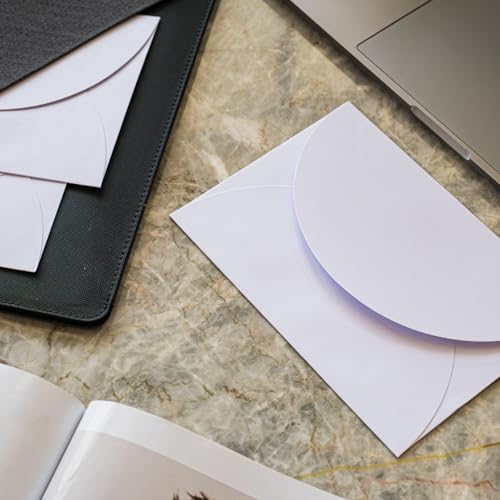Envelopes de convite 12 x 18 cm, pacote com 50 envelopes para cartões 12 x 17 cm, envelopes brancos