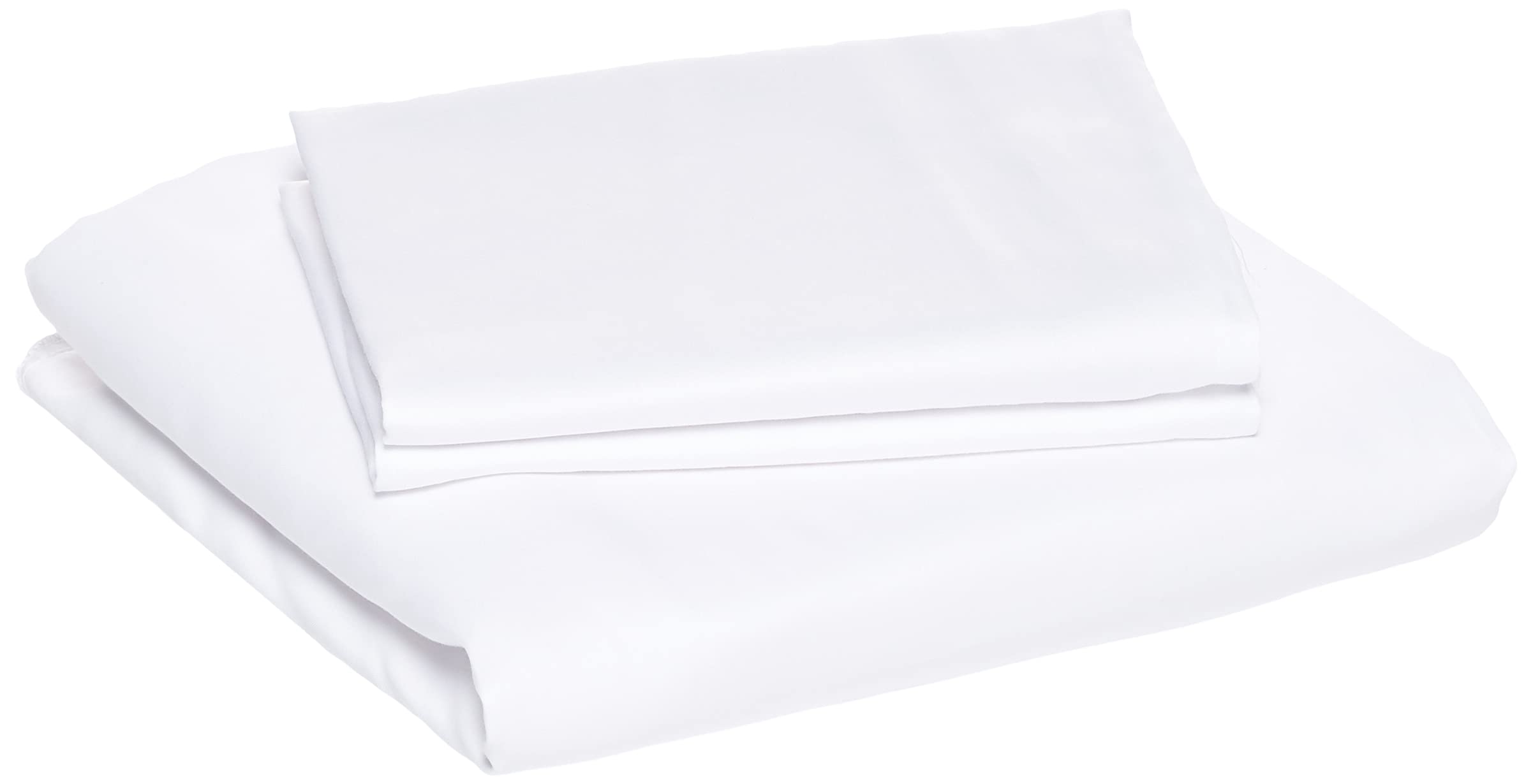 300TC Double Duvet Cover 3PC Set, Fabric: 100% Cotton Sateen, Size: 1PC 225 x 245 cm + 2PC Pillow 50 x 75 cm, Luxury Feel Soft Bedding, Color: White