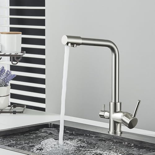 Robinet d'évier de cuisine à purification et rotation 360 pour eau potable saine