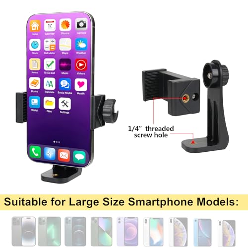 Ergonomic Anti-falling Cell Phone Vlogging Hand Grip Stabilizer Smartphone Holder Rig Mount Video Kit w/Safety Strap Portable Selfie Stick for iPhone Samsung (Landscape+Portrait)-Mic/Light Adaptable