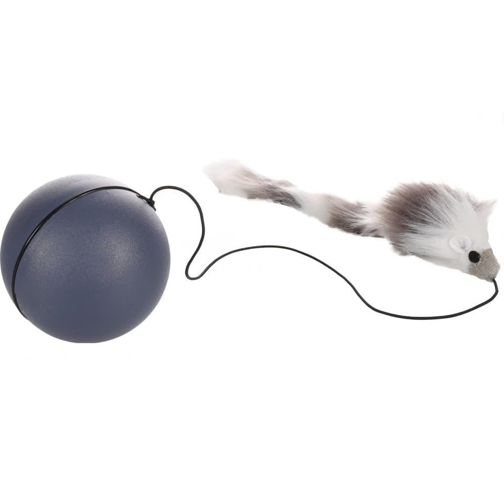 Flamingo CT BOULA MOVING BALL WITH MOUSE GREY DIAMETER 8CM