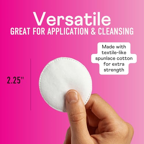 Image of Swisspers Premium Cotton Rounds, Dual Sided Pads - 100 Pads (Pack of 6) - 100% Pure Chlorine-Free Cotton, Hypoallergenic & Dermotologist Tested - Cotton Pads for Makeup & Nail Polish Removal