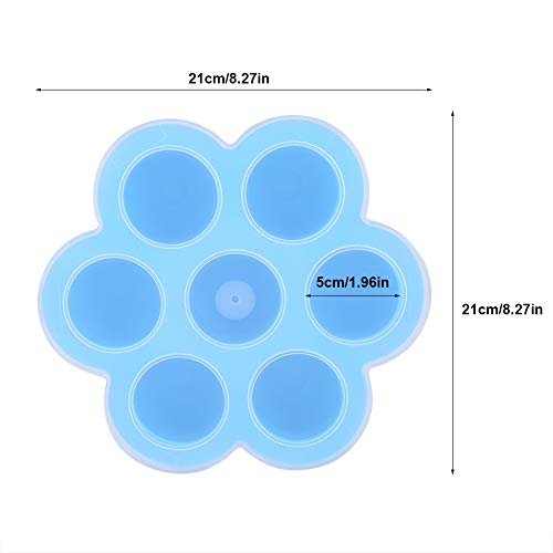 Contenedor Silicona para Huevos con Tapa Azul miniatura 2