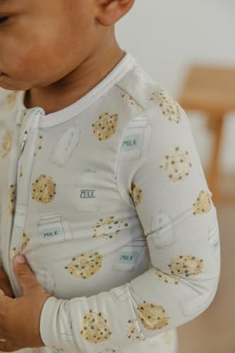 Image of Copper Pearl Zip-Up Footie Baby Pajamas - Soft Newborn Onesies for Boys & Girls, Tag-Free with Two-Way Zipper Baby Sleepers for Newborn - 24 Months, Chip