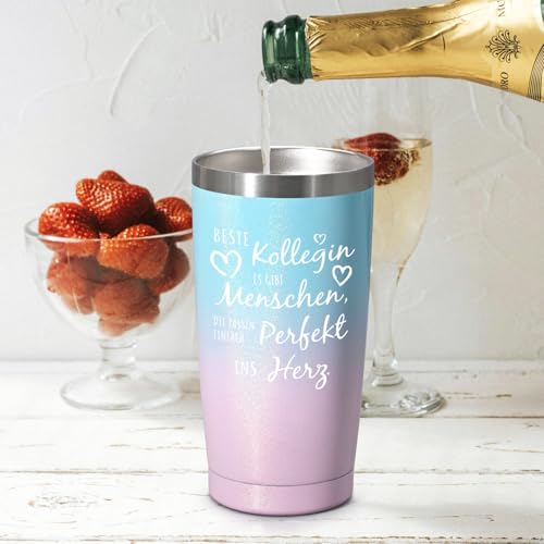 Livole Abschied Kollegin Geschenk, Abschiedsgeschenk Kollegin, Geschenke für Kollegen Frau - Beste Kollegin es gibt Menschen… – Ansicht 4