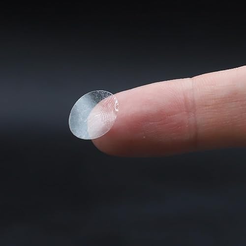 Miniatura 6 de Sellos de obleas al por menor ultra transparentes para embalaje por correo de 0.5 pulgadas, puntos circulares redondos, 1,000 calcomanías adhesivas