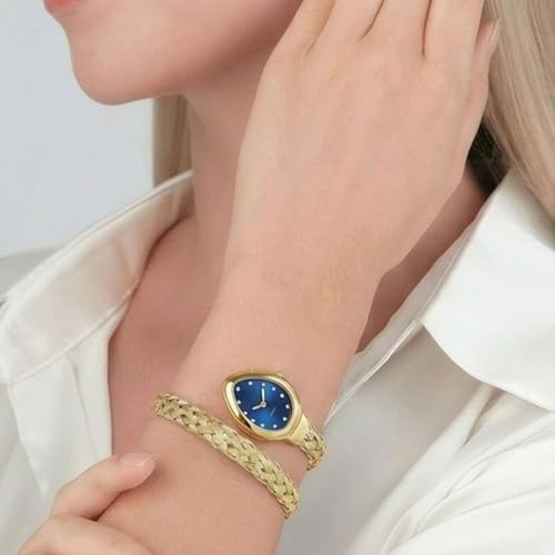 Image of Gold Jewellery Style Watch for Women | Fashion Bangle Analog Wrist Watch