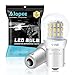 AMAZENAR 2-Pack 1156 BA15S 1141 1003 7506 1073 Extremely Bright White LED Light 9-30V-DC, AK-3014 39 SMD Replacement Bulbs for Interior RV Camper Brake Tail Back Up Reverse Bulbs Day Running Light