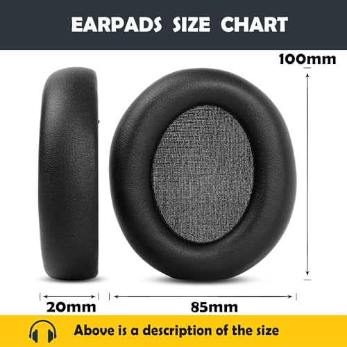 Repuestos de Almohadillas y Banda para Anker Soundcore Life Q30 / Q35 Auriculares Bluetooth con Cuero de Proteína Suave y Espuma de Memoria miniatura 6