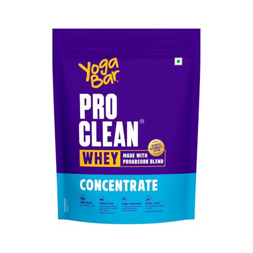 Yogabar ProClean Whey Protein Concentrate 1kg | 27g Protein per S...