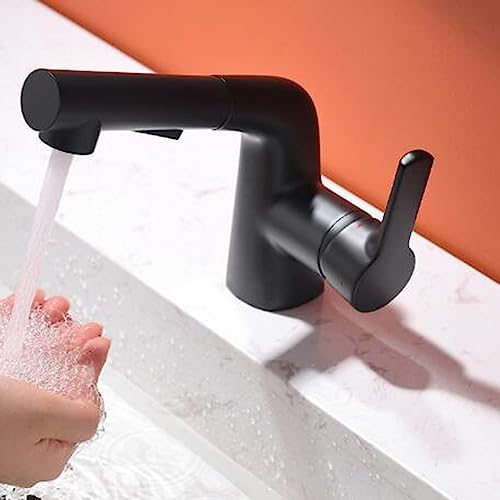 Robinet de lavabo multifonction extractible pour simplifier les soins de salle de bain