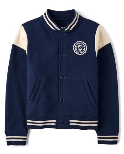 The Children's Place boys Bomber Varsity Jacket