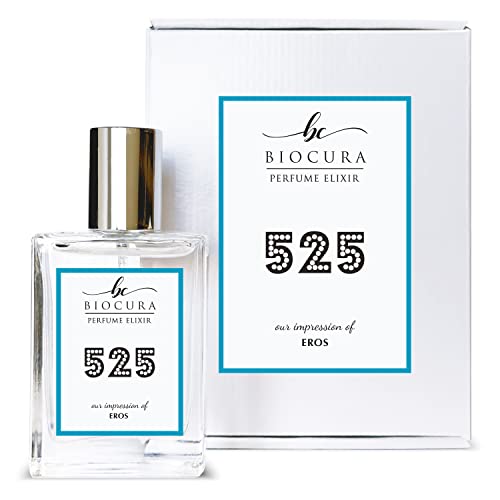 BIOCURA BC Perfume 525 Inspired by Eros For Men Replica Fragrance Dupes Eau de Parfum Spray Bottle 1.7 Fl Oz/50ml-X1