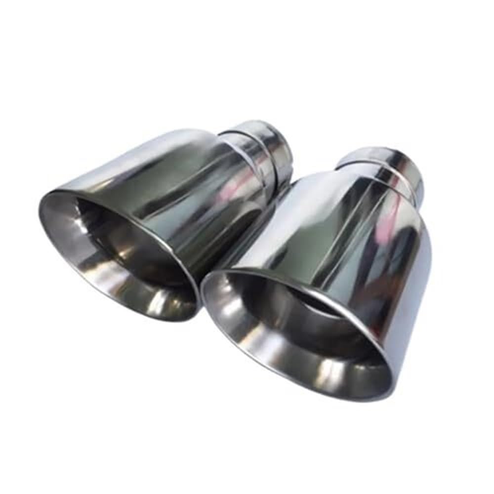 Terminali di scarico Terminale Di Scarico In Acciaio Inox Per Auto, Marmitta Per Benz, Ingresso 48-76 Mm