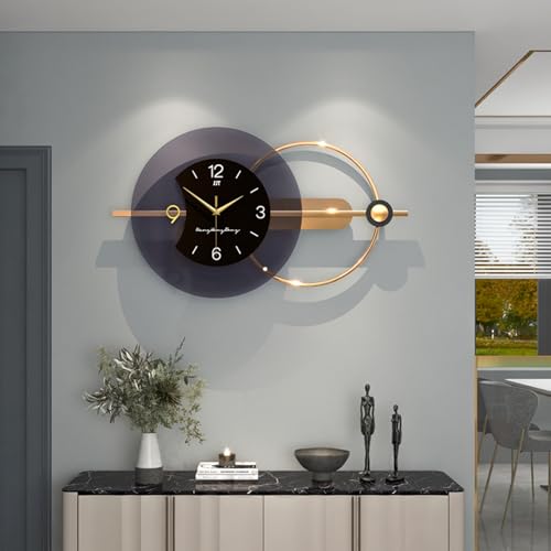 Große Wanduhr XXL, 80×38cm Vintage Wanduhr Ohne Tickgeräusche Lautlos...