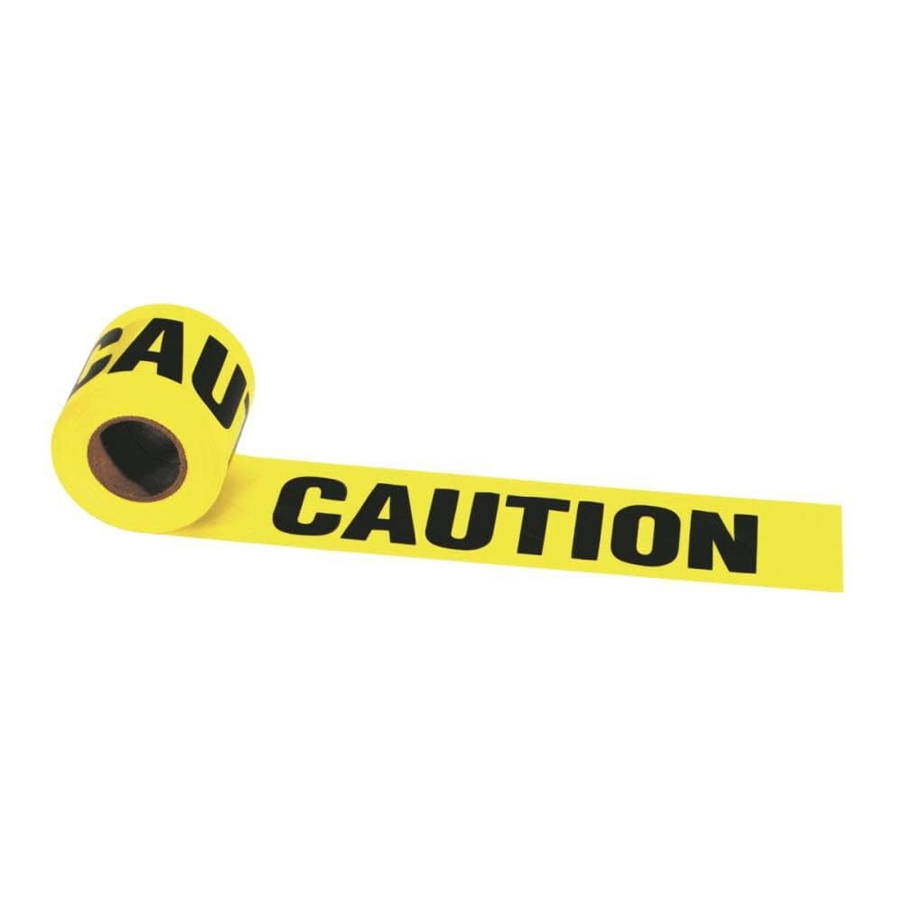 Irwin Tools TAPE 300'X 3" CAUTION, Yellow, 3" x 30', 66200
