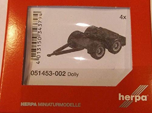 herpa 051453-002 - Truck trailer, extra long, black, Coloured