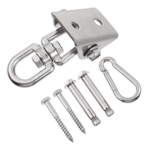 Kisangel 1 Set Durable Swing Hanging Hook Heavy Duty Suspension Hooks for Use for Swings Fitness Equipment and More