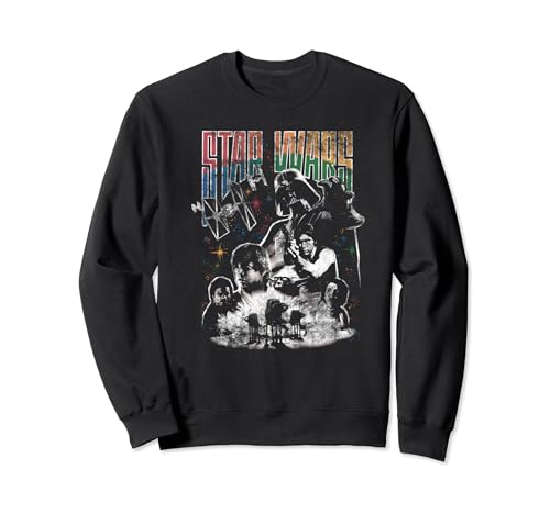 Sweat Star Wars Celestial Group Poster noir en coton pour adulte