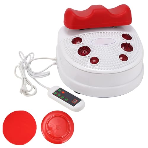 Máquina de Chi Sanguíneo para Fitness, Masajeador Pies con Control por Cable, Ejercitador Aeróbico Pasivo Ejercicios Vitalidad, Cómoda Base Acolchada Tobillos Red