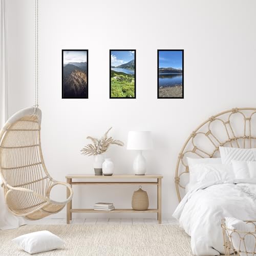 Image of JCJMY 10x20 Picture Frame Black for Photo and Poster, Horizontal and Vertical Formats for Wall Hanging, 10 x 20 Wall Gallery Frame for Photos