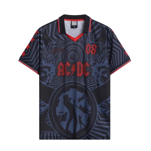 Image of AC/DC Black Ice Football Shirt Official Tee T-Shirt Mens Unisex (Large)