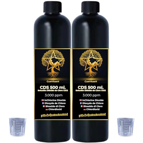 CueVitae® CDS 0,3% Solución acuosa de dióxido de Cloro | 2x500 ml