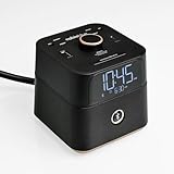 Brandstand | CubieBlue | User Friendly & Convenient Alarm Clock Charger | 2 USB Ports | 2 Tamper Resistant Sockets | Brandstand Bluetooth Speaker