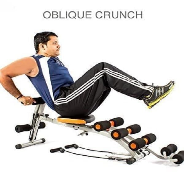 Image of IRIS 22-in-1 Multifunction Ab Bench - Total Body Crunch Trainer for Abs, Back, Shoulders & Legs, Adjustable Workout Bench for Core Strength, Toning & Full Body Exercise