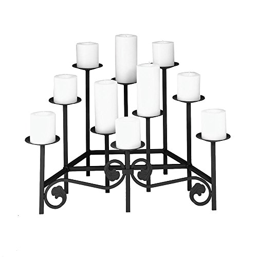 Minuteman International Candle Holder, Decorative Candelabra, Black #TOP1