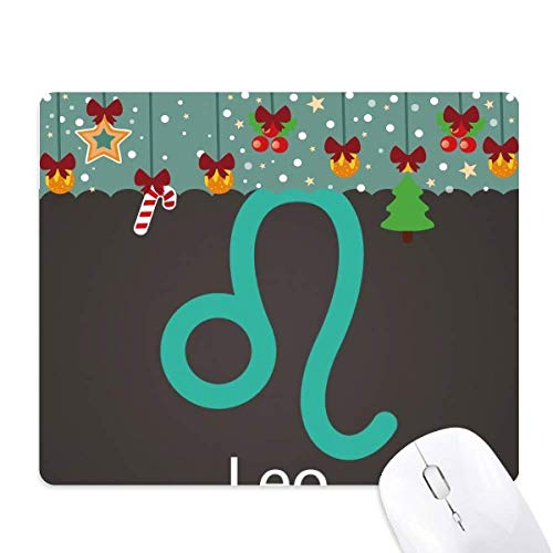 Tapis de souris en caoutchouc avec motif lion de juillet août pour bureau