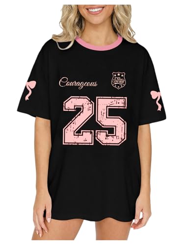 Image of RoseSeek Girl's Graphic Tees Short Sleeve Crewneck T Shirts Casual Summer Tops Cute Preppy Clothes