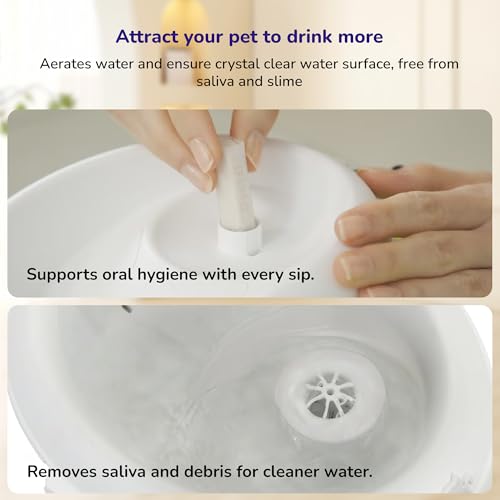 Image of Petverse Oral Care Pet Water Fountain 2L for Cats and Dogs, Electric Powered Water Dispenser, Cotton Filter System, Dishwasher Safe Design, Pet Hydration Fountain