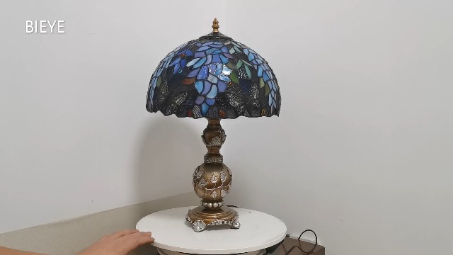 Bieye照明L20657 ステンドグラスランプ インテリアライト 贈り物 工芸