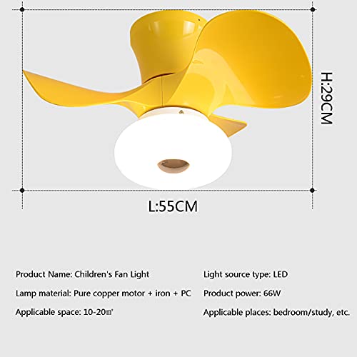 Ventilateur silencieux DC avec éclairage de plafond et 6 vitesses réglables