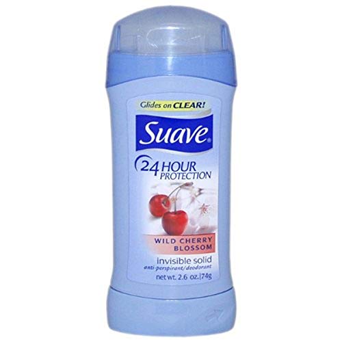 Suave 24 Hour Protection Wild Cherry Blossom Invisible Solid Anti-Perspirant Deodorant, 2.6 Ounce