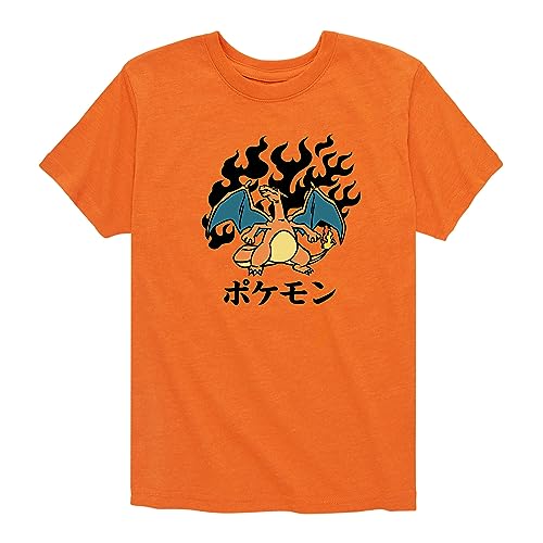 HYBRID APPAREL - Pokémon - Charizard Flash Fire - Toddler & Youth Short Sleeve Graphic T-Shirt