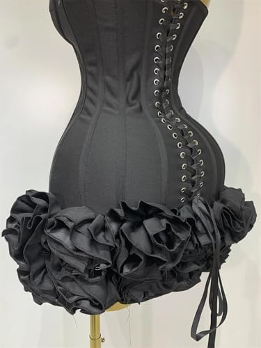 Women Evening Bandage Dress Strapless Bodycon Flowers Mini Sexy Birthday Party Dresses3