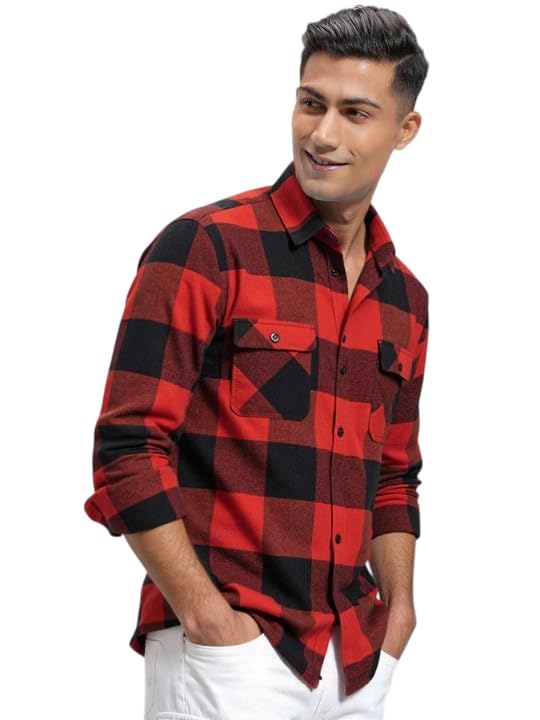 NEW-18 Men’s Premium Woolen Flannel Checkered Shirt - Image 1