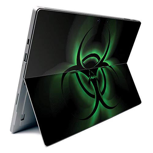 Image of MightySkins Carbon Fiber Skin for Microsoft Surface Pro 7 - Bio Glare | Textured Carbon Fiber Finish | Easy to Apply, Remove, and Change Styles | Made in The USA