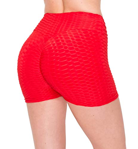 Image of ALWAYS Women's Honeycomb Compression Shorts - High Waist Slimming Butt Lift Textured Workout Shorts