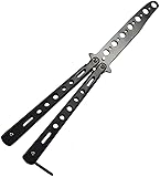 Lerkely Butterfly Trainer, Ungeschärfte Klinge Übungs Butterfly Knife Trainer, Rainbow Butterfly Messer, Butterfly Trainingsmesser für Balisong-Trainingsmesser AnfäNger-Der Flipping-Tricks üBt