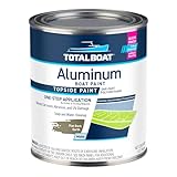 TotalBoat Aluminum Boat Paint | Durable, Fast-Drying Marine Paint for Canoes, Jon Boats, Dinghies, Pontoons, Hunting Blinds, and Trailers | Flat Dark Earth, Quart