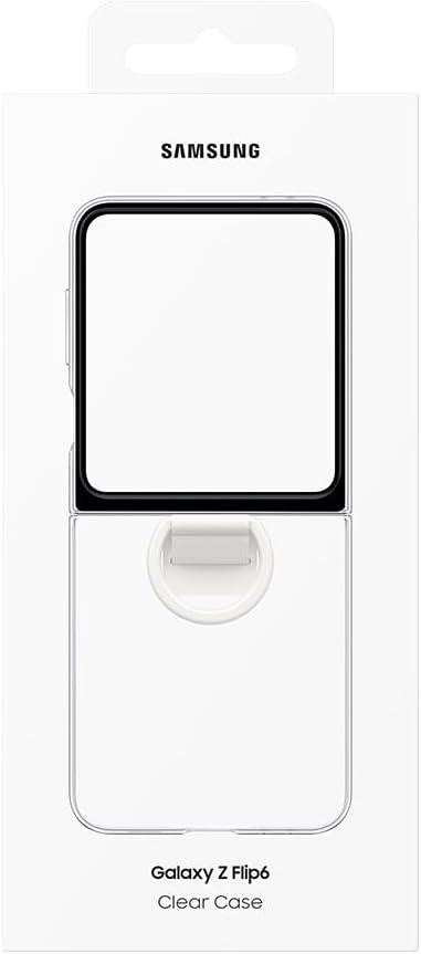 Samsung Galaxy Official Clear Case with Ring for Galaxy Z Flip6, Transparent
