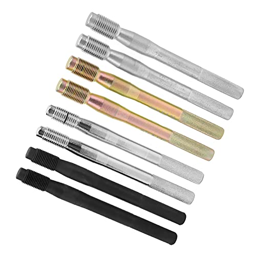 Akozon 8 Stück Radbolzen-Ausrichtungsstift Stahllegierung Ausrichtstift für Radbolzen Radaufhängungsstift Befestigungspositionierungswerkzeuge M14x1,5/1,25 M12x1,5/1,25 für Meisten Autos