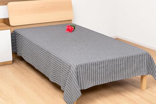 Image of Cotton bedsheet for Single Bed Cover Single bedsheet Soft Cotton Flat Sheet 100% Cotton bedsheet 60 inchx90 inch