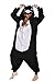 NEWCOSPLAY Black/White cat Costume Sleepsuit Adult Onesies Pajamas (M, Black Cat)