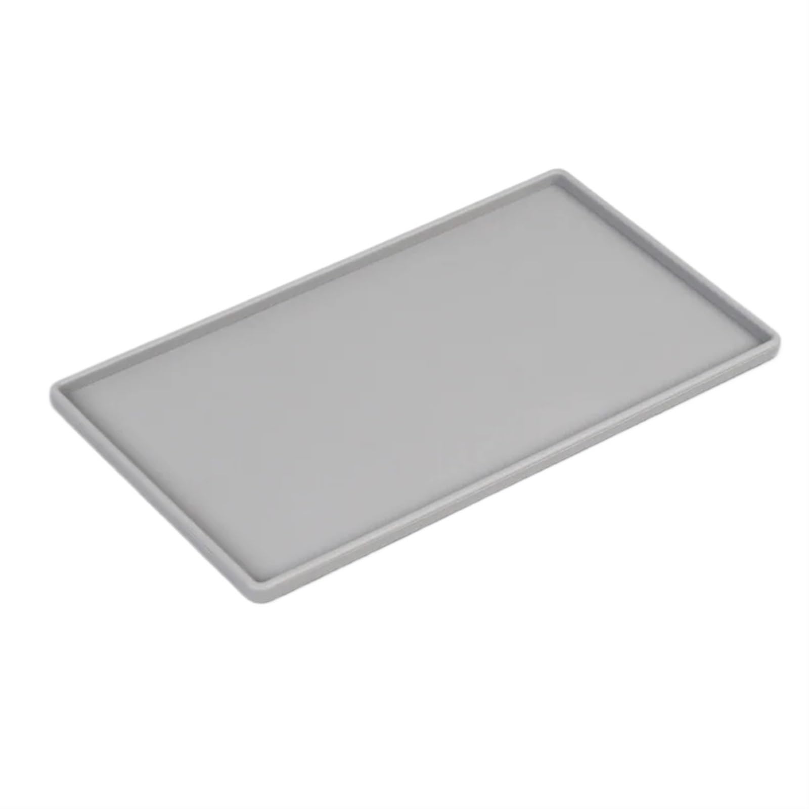 Duża drewniana taca, silikonowy uchwyt na przybory do kawy, wielokolorowy, 200 x 110 x 6,2 mm (ciemnoszary) - idealny do serwowania herbaty i kawy, stylowe akcesoria kuchenne