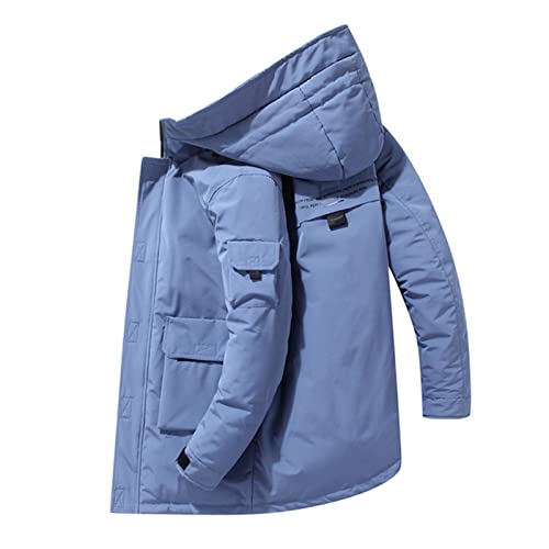 TIYRUS Jaqueta de inverno masculina engrossada com a jaqueta de trabalho no parágrafo longo tamanho